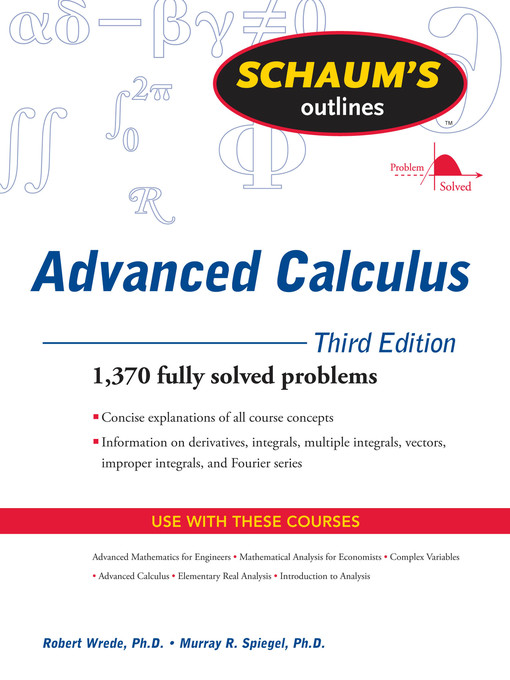 Title details for Advanced Calculus by Robert C. Wrede - Wait list